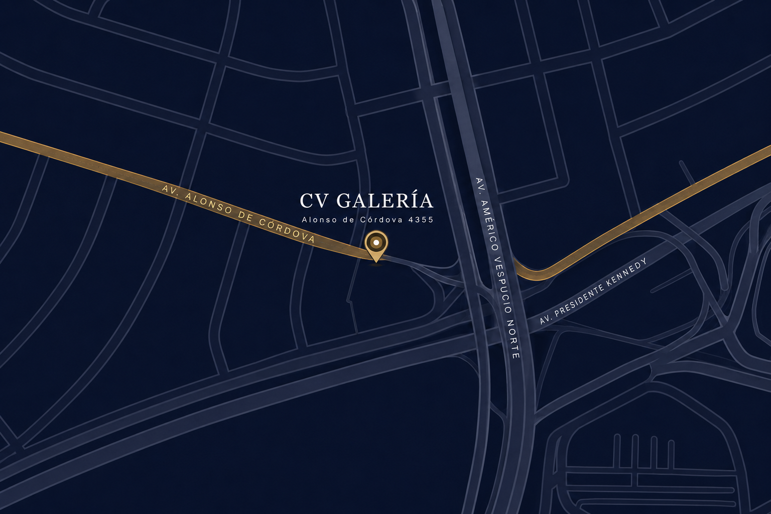 Mapa de CV Galería en Alonso de Córdova 4355
